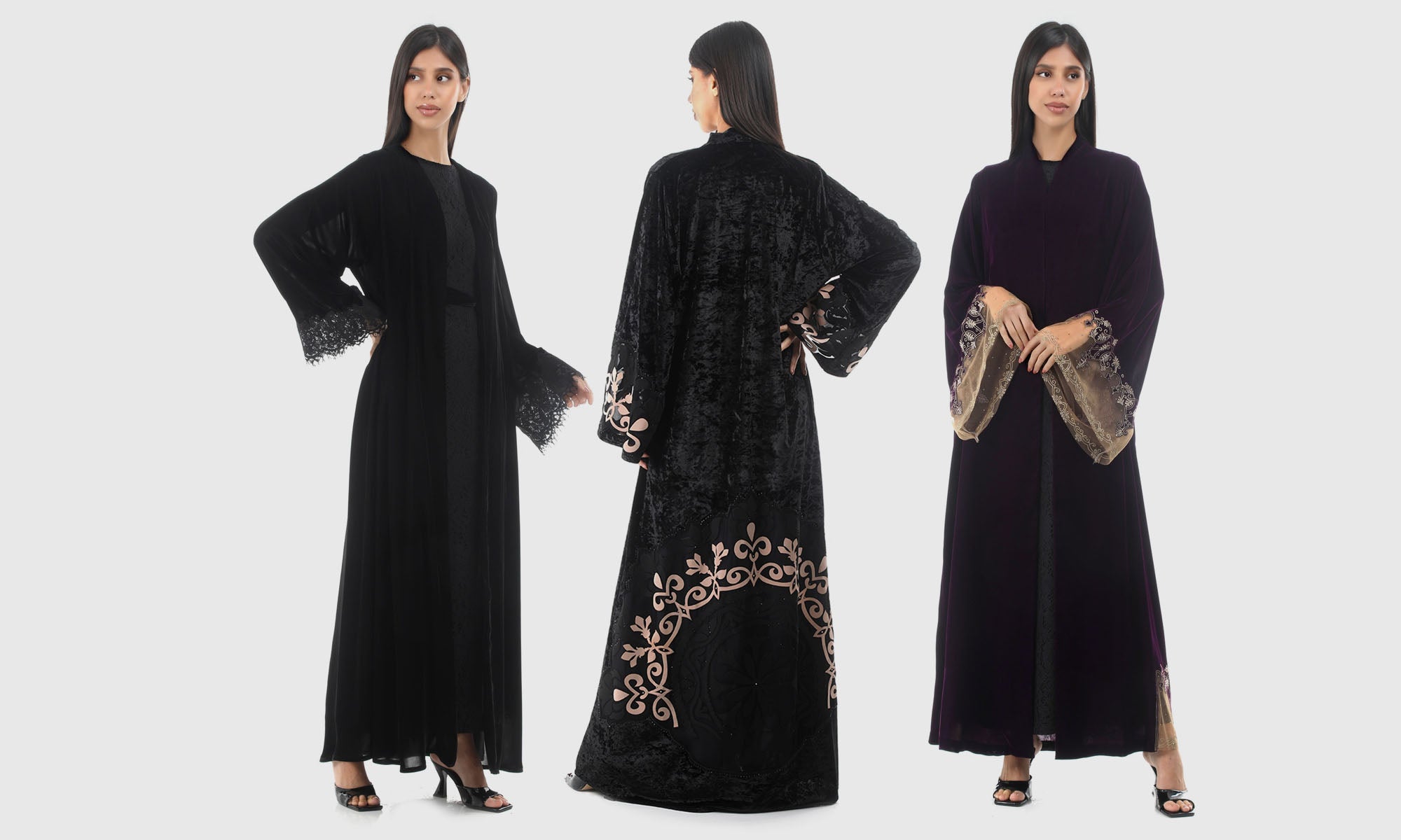 Trendy Velvet Online Abayas in Dubai
