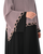 Hanayen Two-Tone Abaya with Overlay & Embroidered Edges best abaya online in dubai