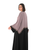 Hanayen Two-Tone Abaya with Overlay & Embroidered Edges best abaya online in dubai