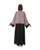 Hanayen Two-Tone Abaya with Overlay & Embroidered Edges best abaya online in dubai