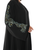 Hanayen Black Abaya With Floral Embroidery on Sleeves best abaya online in dubai