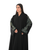 Hanayen Black Abaya With Floral Embroidery on Sleeves best abaya online in dubai