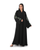 Hanayen Black Abaya With Floral Embroidery on Sleeves best abaya online in dubai