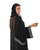 Hanayen Black Abaya with Crystal Embellished Cuffs and Sheila best abaya online in dubai