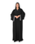 Hanayen Black Abaya with Crystal Embellished Cuffs and Sheila best abaya online in dubai
