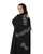 Hanayen Emirati Abaya with Circular Crystal Embellished Sleeves best abaya online in dubai