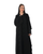 Hanayen Black Abaya with 3D Wavy Texture best abaya online in dubai