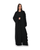Hanayen Black Abaya with 3D Wavy Texture best abaya online in dubai