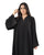 Hanayen Black Abaya with Crystal Embellished Hem and Sleeves