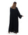 Hanayen Black Abaya with Elegant Floral Embroidery