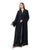 Hanayen Black Abaya with Elegant Floral Embroidery