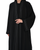 Hanayen Black Abaya with Fine Linear Embroidery best abaya online in dubai