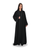 Hanayen Black Abaya with Fine Linear Embroidery best abaya online in dubai