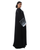 Hanayen Black Abaya with Laser-Cut Sleeves & Pearl Accents best abaya online in dubai