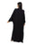 Hanayen Black Abaya with Pleated Sleeve Detail