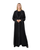 Hanayen Black Everyday Abaya With White Piping best abaya online in dubai