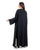 Hanayen Black Floral Embroidered Abaya