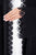 Hanayen Black Floral Embroidered Abaya