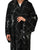 Hanayen Black Geometric Prism Abaya with Floral Accents best abaya online in dubai