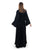 Hanayen Black Pleated Abaya With Belt  | Clearance best abaya online in dubai