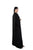 Hanayen Black Style Abaya With Crystal Elements