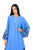 Hanayen Blue Abaya with Navy Laser-Cut Filigree & Crystals best abaya online in dubai