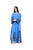 Hanayen Blue Abaya with Navy Laser-Cut Filigree & Crystals best abaya online in dubai