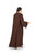 Hanayen Brown Abaya with Scalloped Embroidered Trim best abaya online in dubai