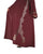 Hanayen Burgundy Embroidered Open Abaya best abaya online in dubai