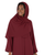 Hanayen Burgundy Plain Abaya best abaya online in dubai