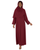 Hanayen Burgundy Plain Abaya best abaya online in dubai