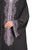 Hanayen Charcoal Abaya with Artisanal Lavender Filigree Embroidery best abaya online in dubai