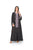 Hanayen Charcoal Abaya with Artisanal Lavender Filigree Embroidery best abaya online in dubai