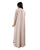 Hanayen Chic Beige Abaya with Minimalist Design and Open Front