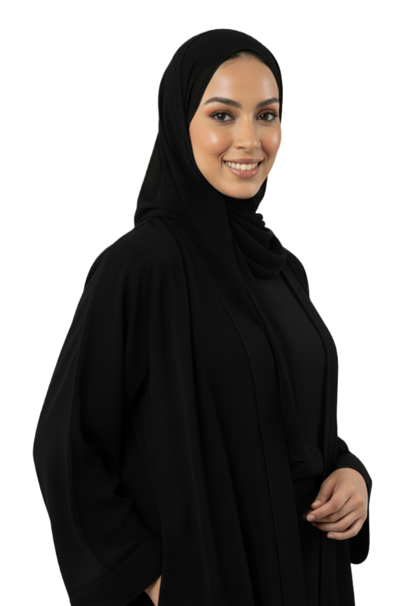 Hanayen Chiffon (Double Sari) – Custom Size best abaya online in dubai