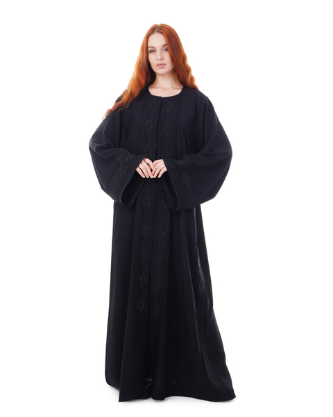 Hanayen Classic Abaya With Beads Design