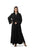 Hanayen Classic Black Abaya Details Sleeves