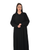 Hanayen Classic Black Abaya with Elegant Pleated Sleeves best abaya online in dubai