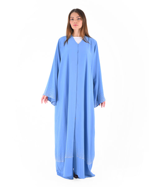 Hanayen Classic Blue Embellished Abaya