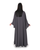 Hanayen Classic Grey Abaya with White Trim best abaya online in dubai
