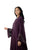 Hanayen Maroon Abaya With Intricate Stone Design