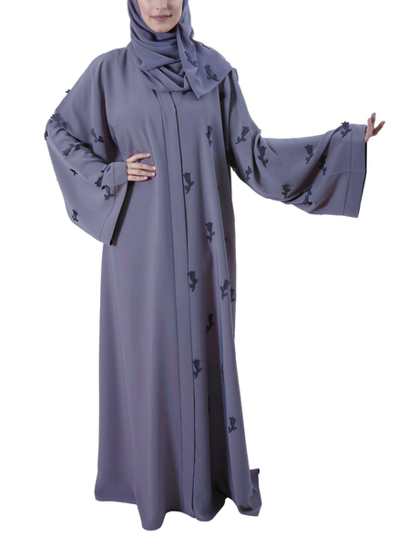 Hanayen Color Abaya with Laser Cutting Design | Clearance best abaya online in dubai