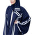 Hanayen Color Abaya With White Stripes On Border | Clearance best abaya online in dubai
