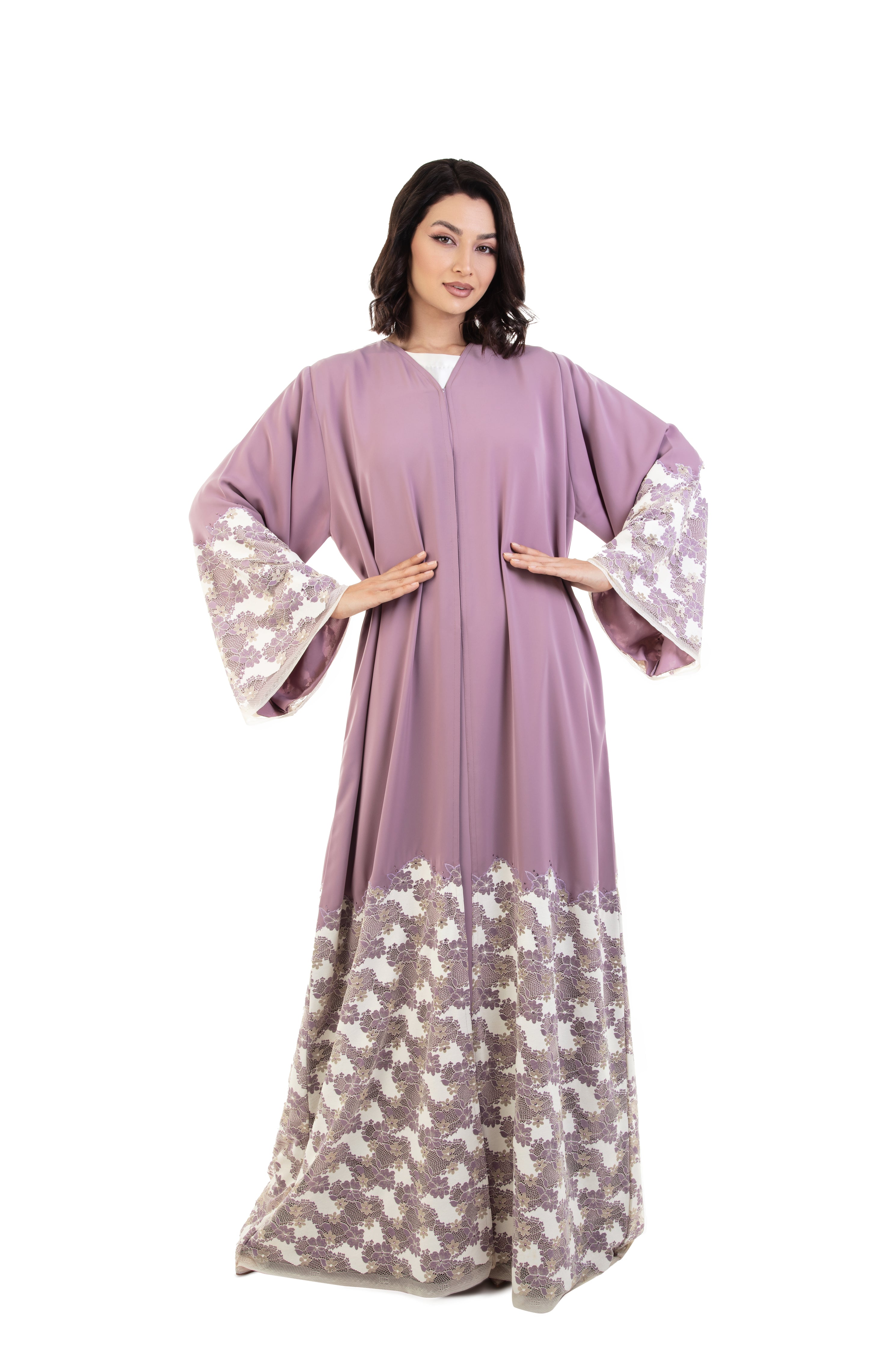 Hanayen Color Lace Abaya Design With Crystals Best Abaya Online In Dubai hanayen-color-lace-abaya-design-with-crystals-best-abaya-online-in-dubai