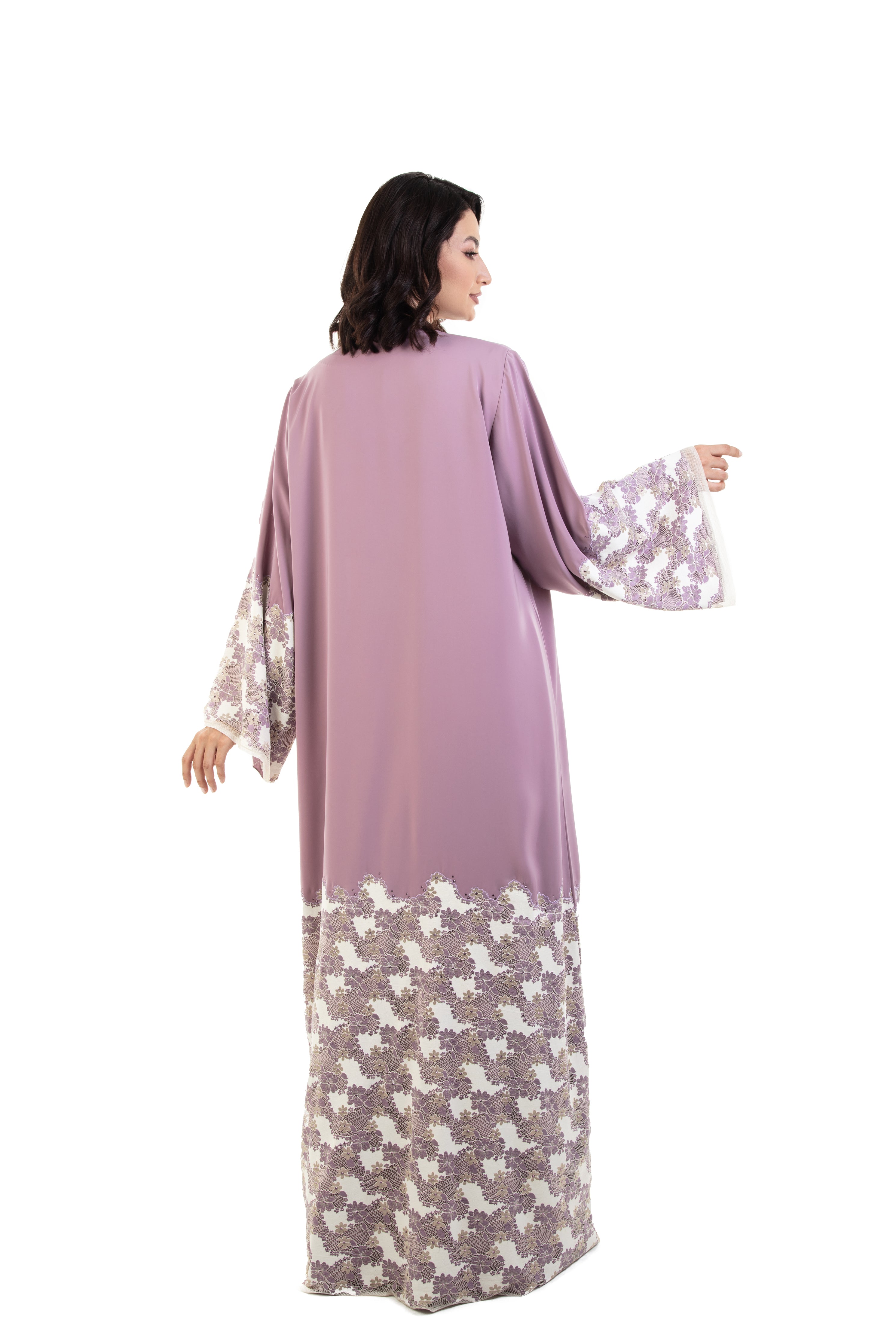 Hanayen Color Lace Abaya Design With Crystals Best Abaya Online In Dubai hanayen-color-lace-abaya-design-with-crystals-best-abaya-online-in-dubai