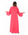 Hanayen Coral Red Plain Abaya