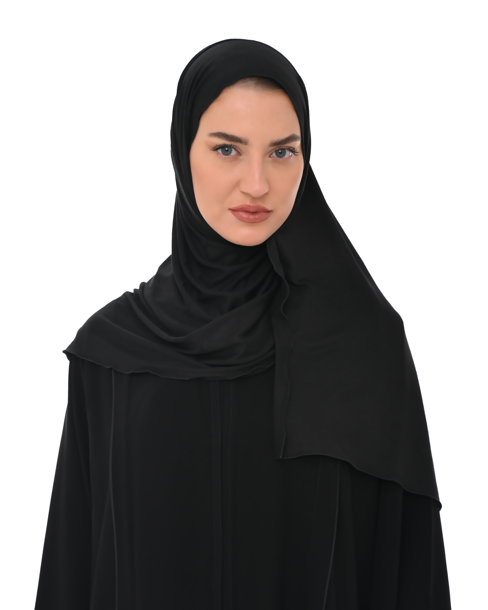 Hanayen Cotton Stretch Sheila Black Color best abaya online in dubai