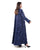 Hanayen Customized Embroidered Navy Blue Event Jacket Abaya