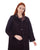 Hanayen Dark Brown Velvet Coat Abaya