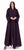 Hanayen Dark Purple Plain Abaya best abaya online in dubai